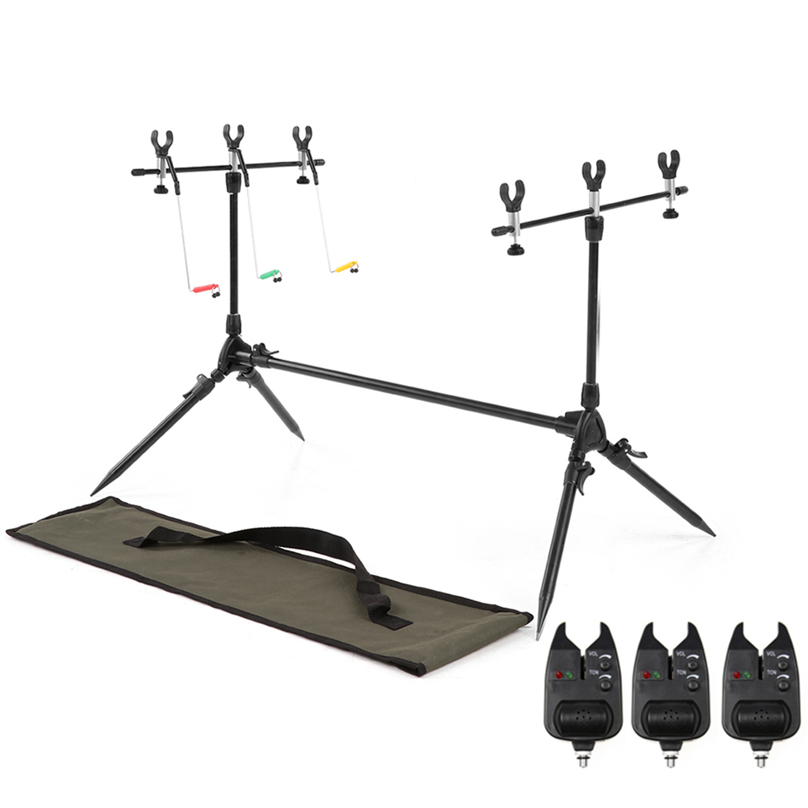 Fishing Rod Rack - Lixada 3-in-1 Angelrute Pod Stand halter