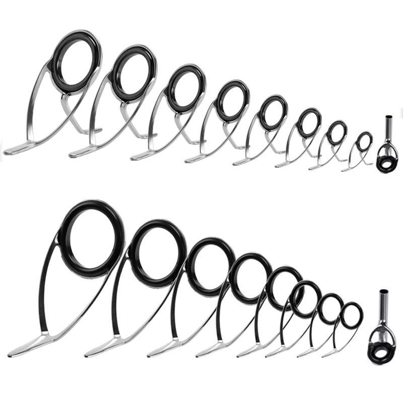 Fishing Rod Casting - 9Pcs Angelrute Guides Ring Reparatur Kit