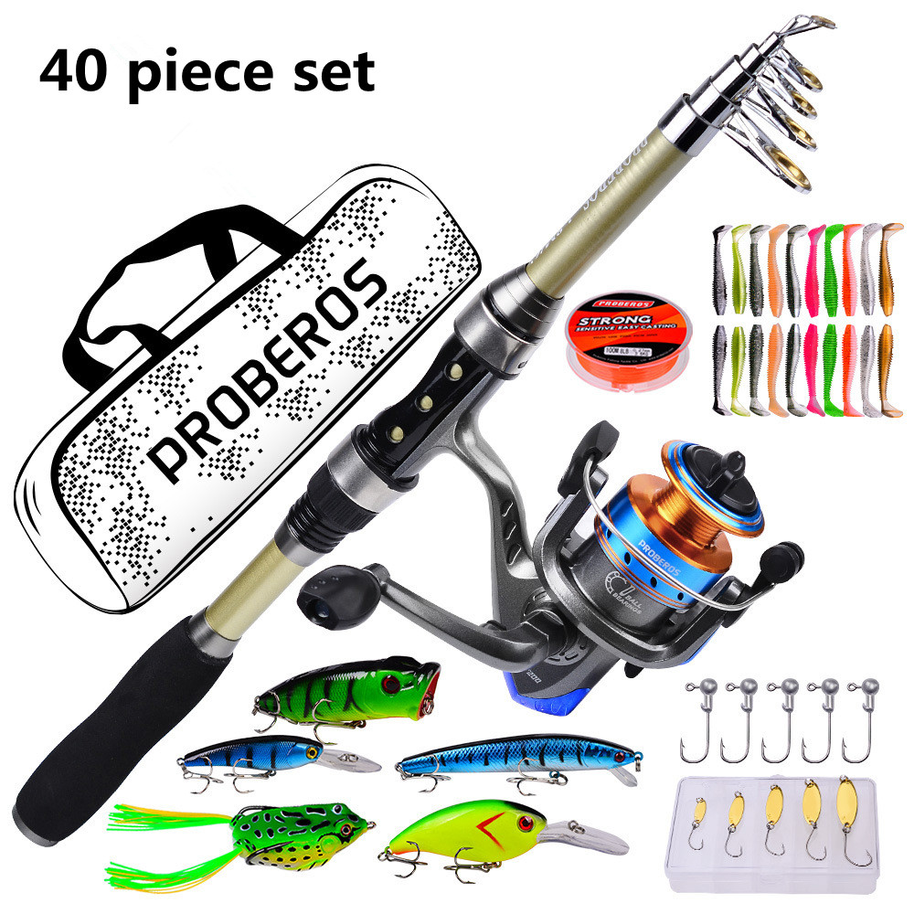 40-teiliges Set mit neuen Meer – Fishing Rod Fly Bewertung und Preis