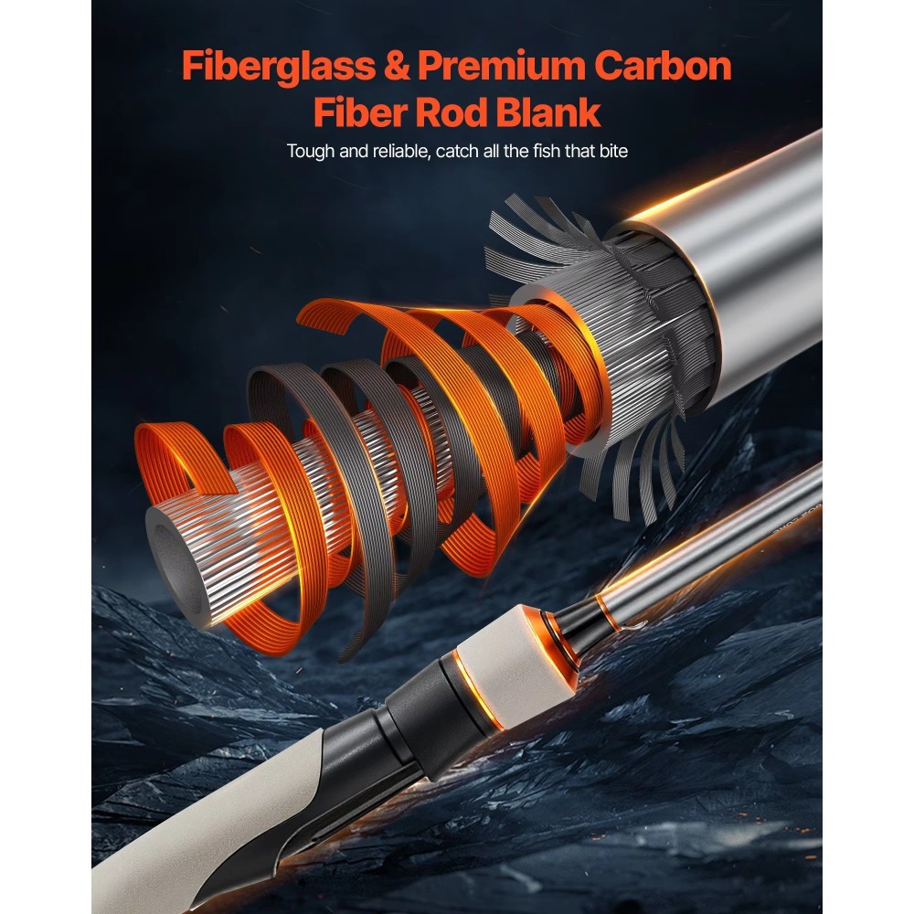 Carbon-Angelrute für Barschang – Fishing Rod Combo Bewertung und Preis