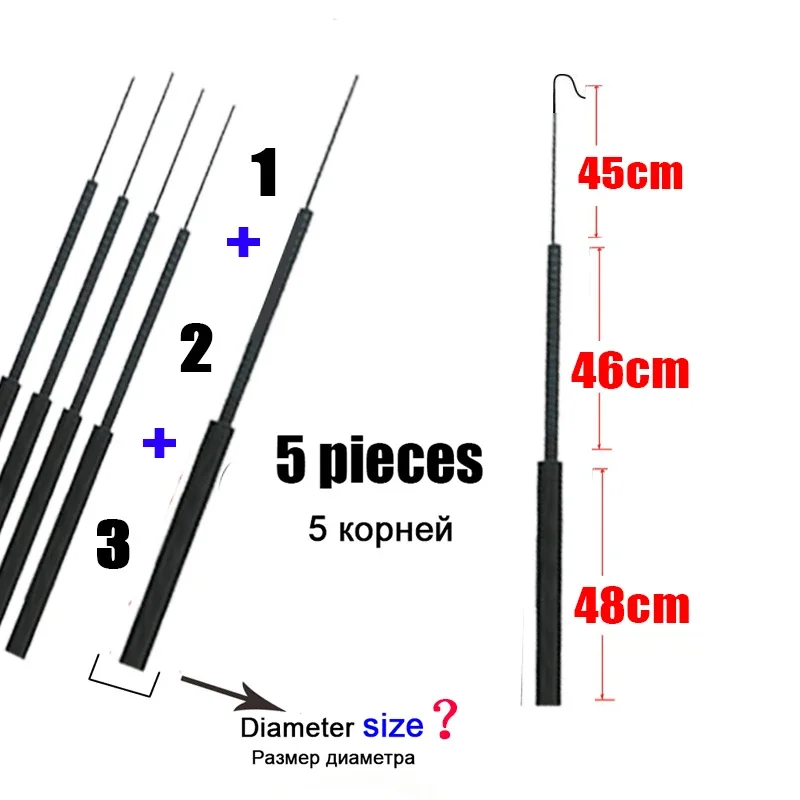 4,1 mm-6,4 mm 5 Stück Angelrut – Fishing Rod Tip Replacement Bewertung und Preis