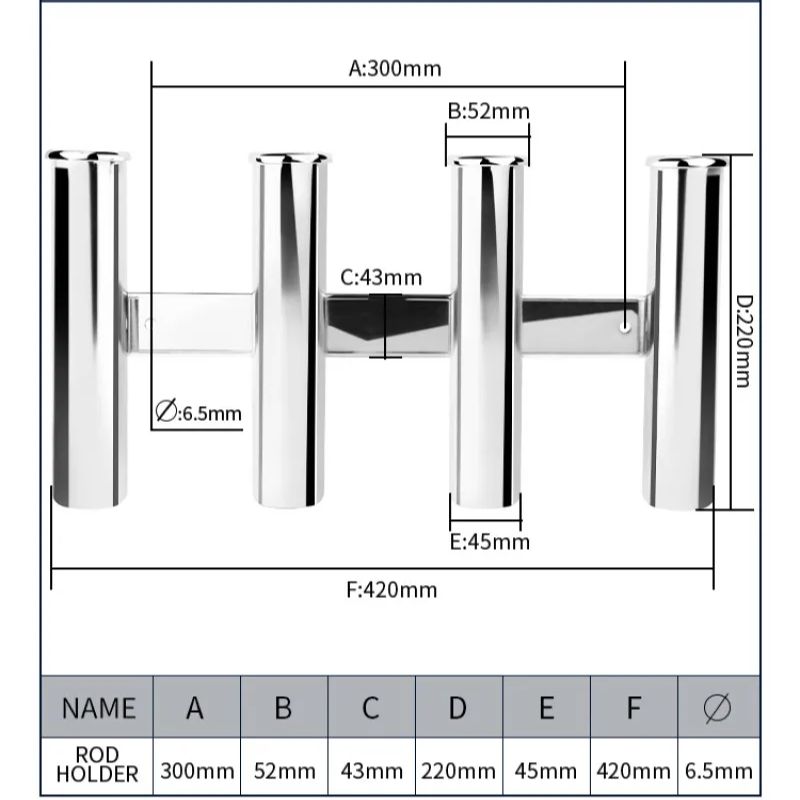 Edelstahl 4-Röhren-Rutenhalter – Fishing Rod Rack Bewertung und Preis