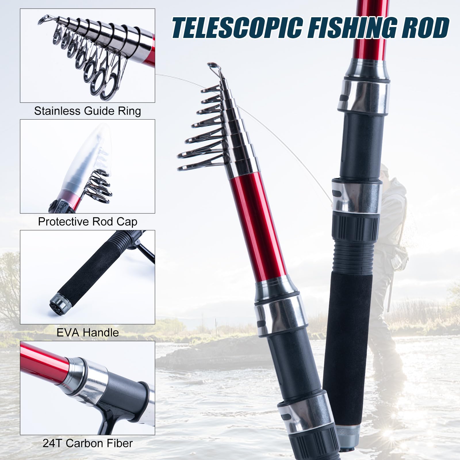 Goture 2-teilige Angelruten- u – Fishing Rod Spinning Bewertung und Preis